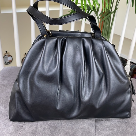 INC INTERNATIONAL CONCEPTS~KJ Dome Tote ~ Black and Gold ~ NWT! - Picture 3 of 8